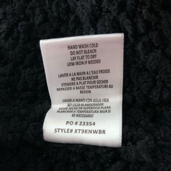 Bobeau Black Boucle Nubby Long Sleeve Mock Neck Sweater size 1X - Picture 12 of 13